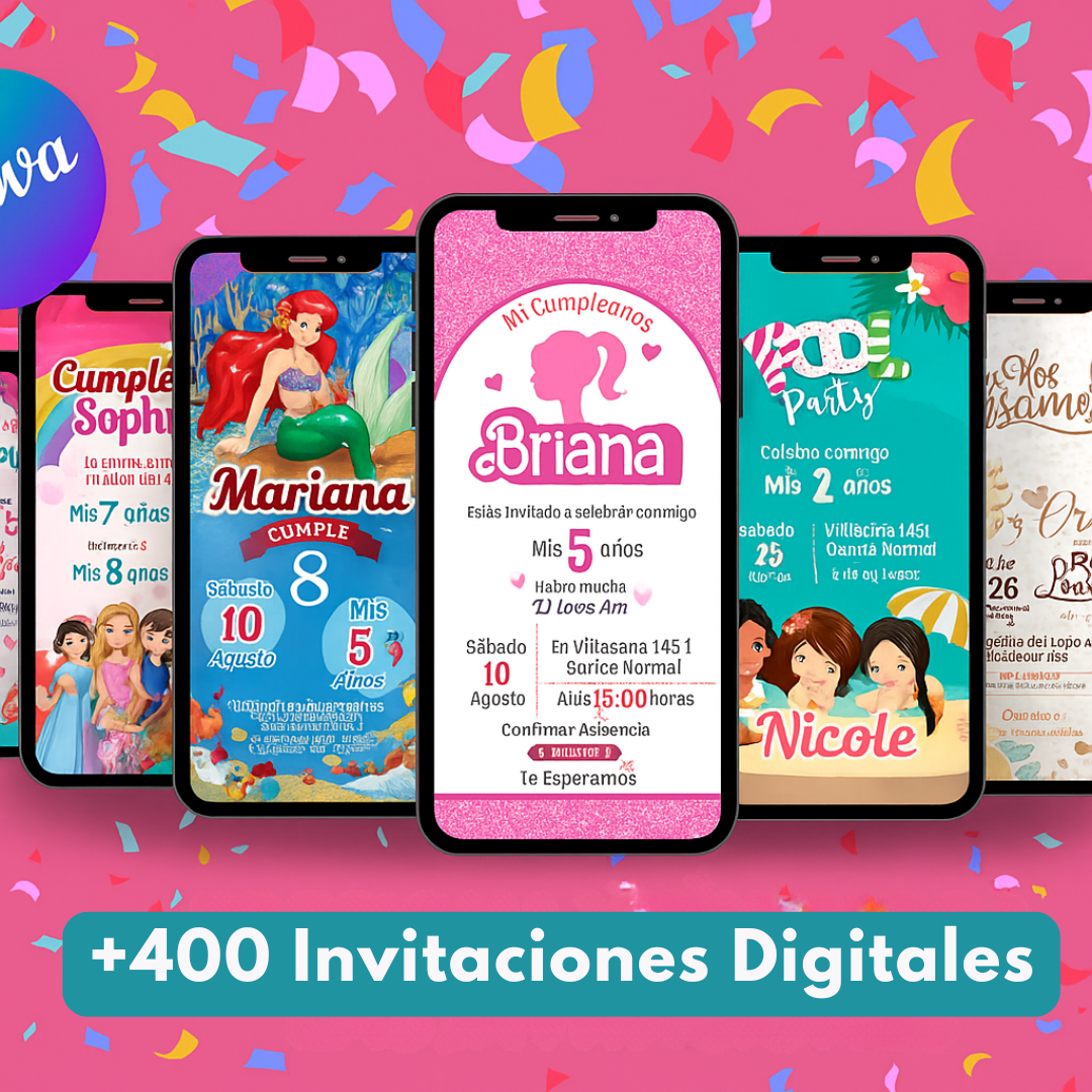 +400 Invitaciones Virtuales